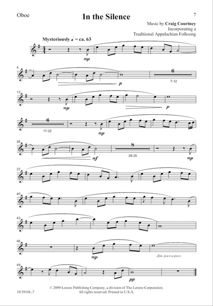 In the Silence 4-Part scores gallery preview page 7