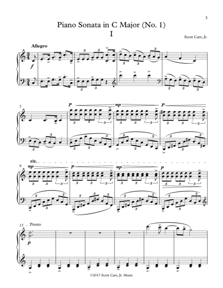 Piano Sonata in C Major, Op. 1