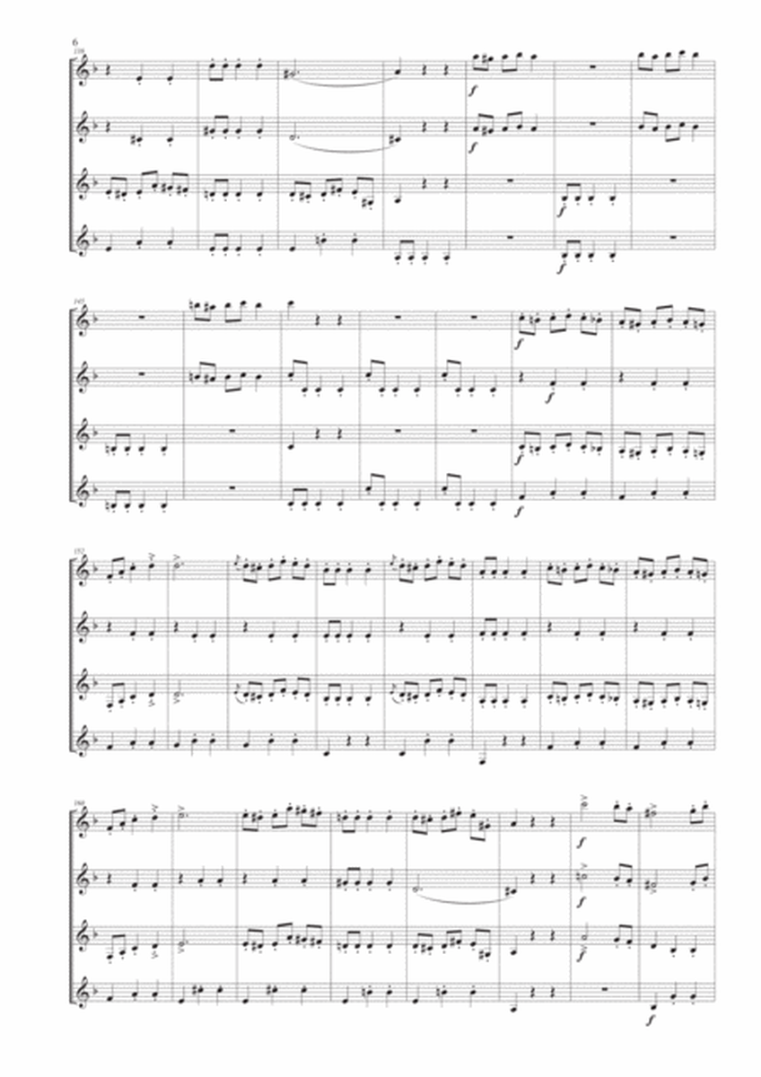 Overture from "The Bat" for Clarinet Quartet image number null