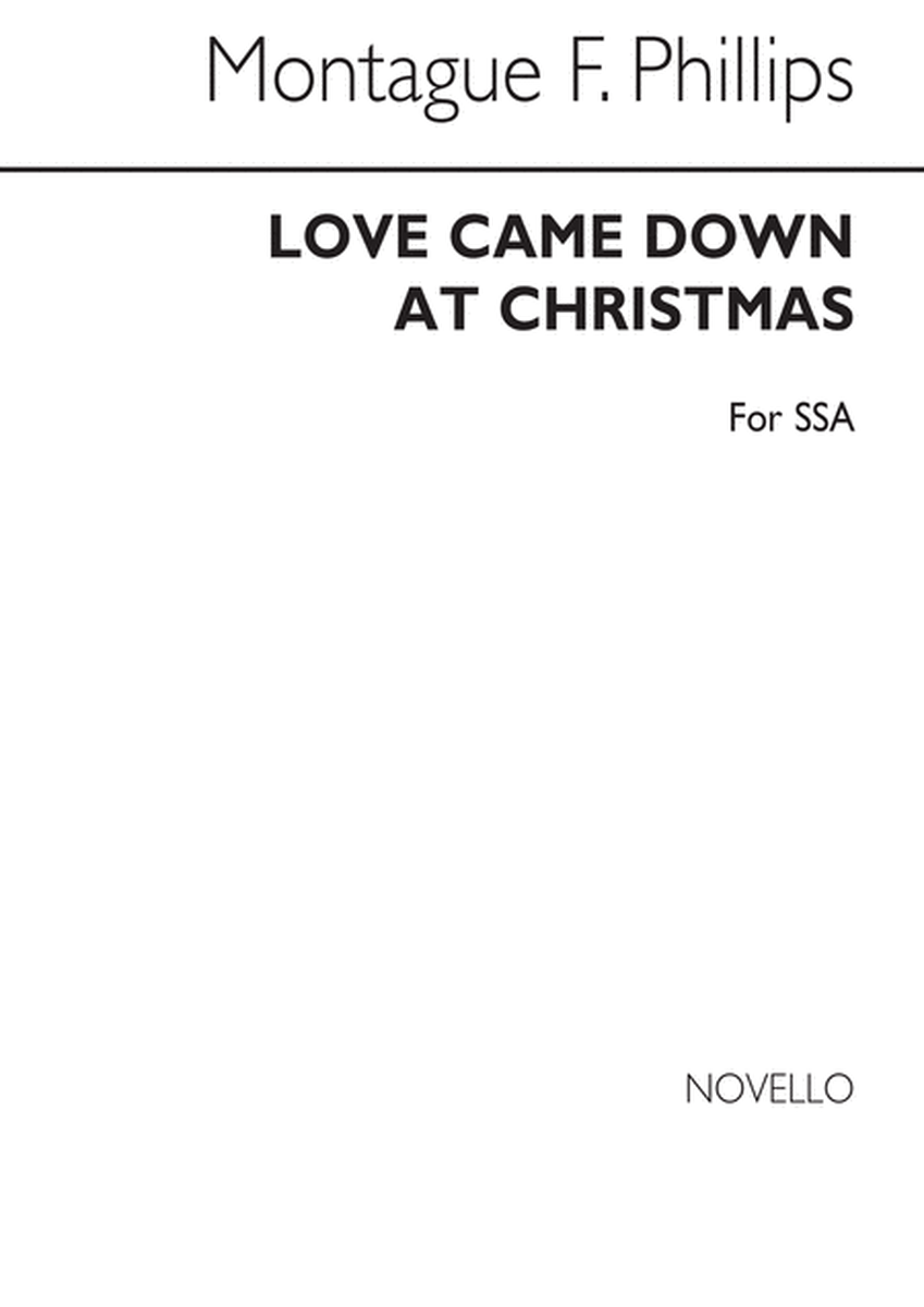 Love Came Down At Christmas