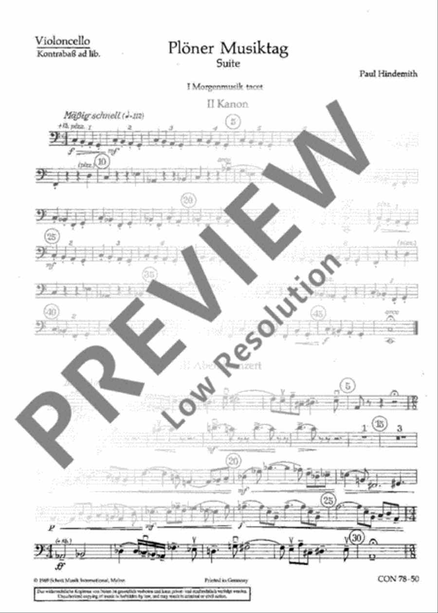 Plöner Musiktag Plöner Musiktag Double Bass scores gallery preview page 2