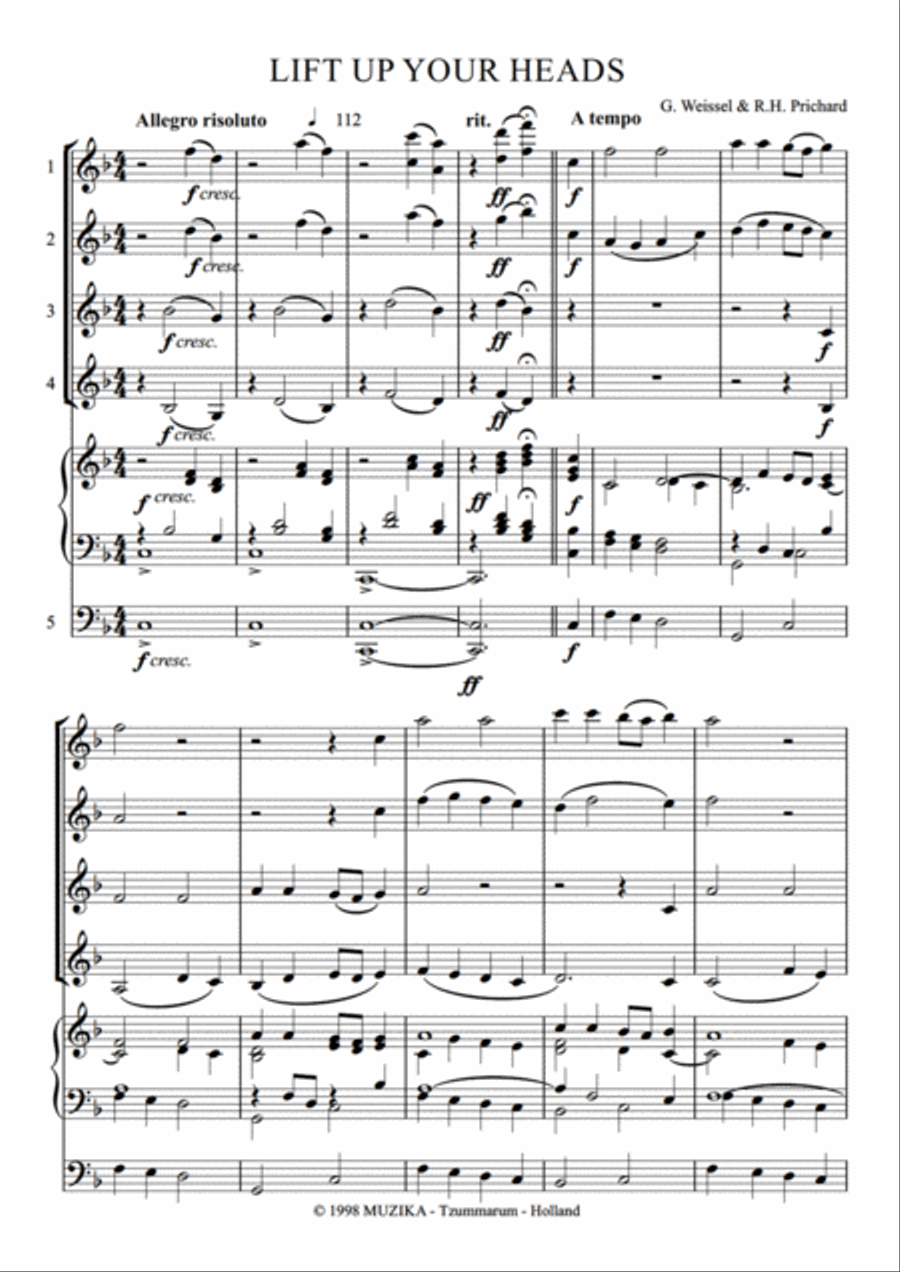Lift Up Your Heads Set of Parts scores gallery preview page 3
