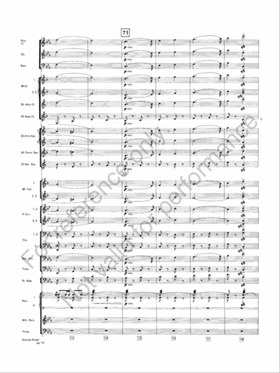 Marche Russe Marche Russe Concert Band scores gallery preview page 15