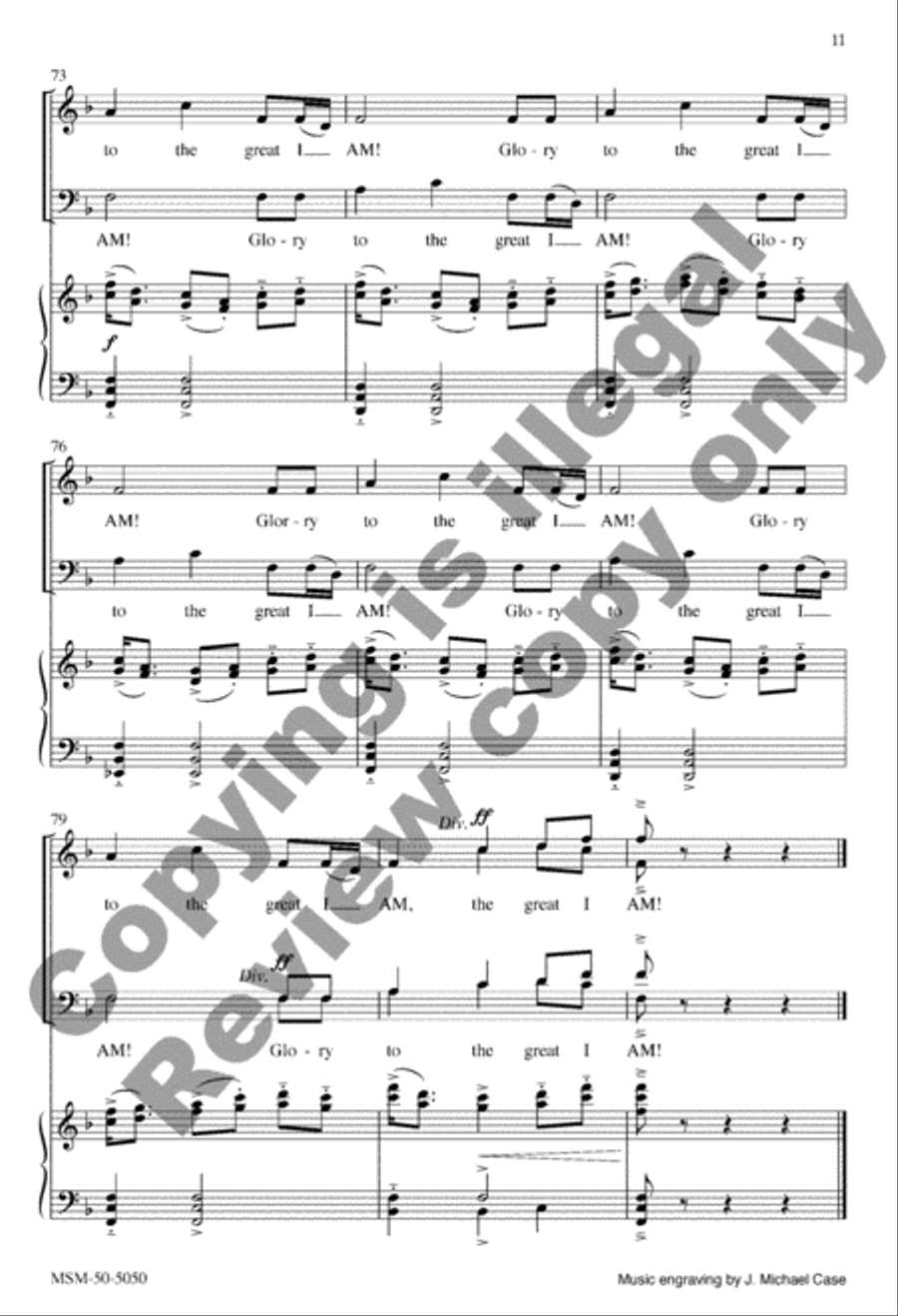 Hark, I Hear the Harps Eternal 4-Part scores gallery preview page 10