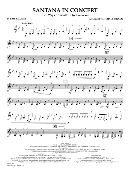 Santana In Concert - Bb Bass Clarinet
