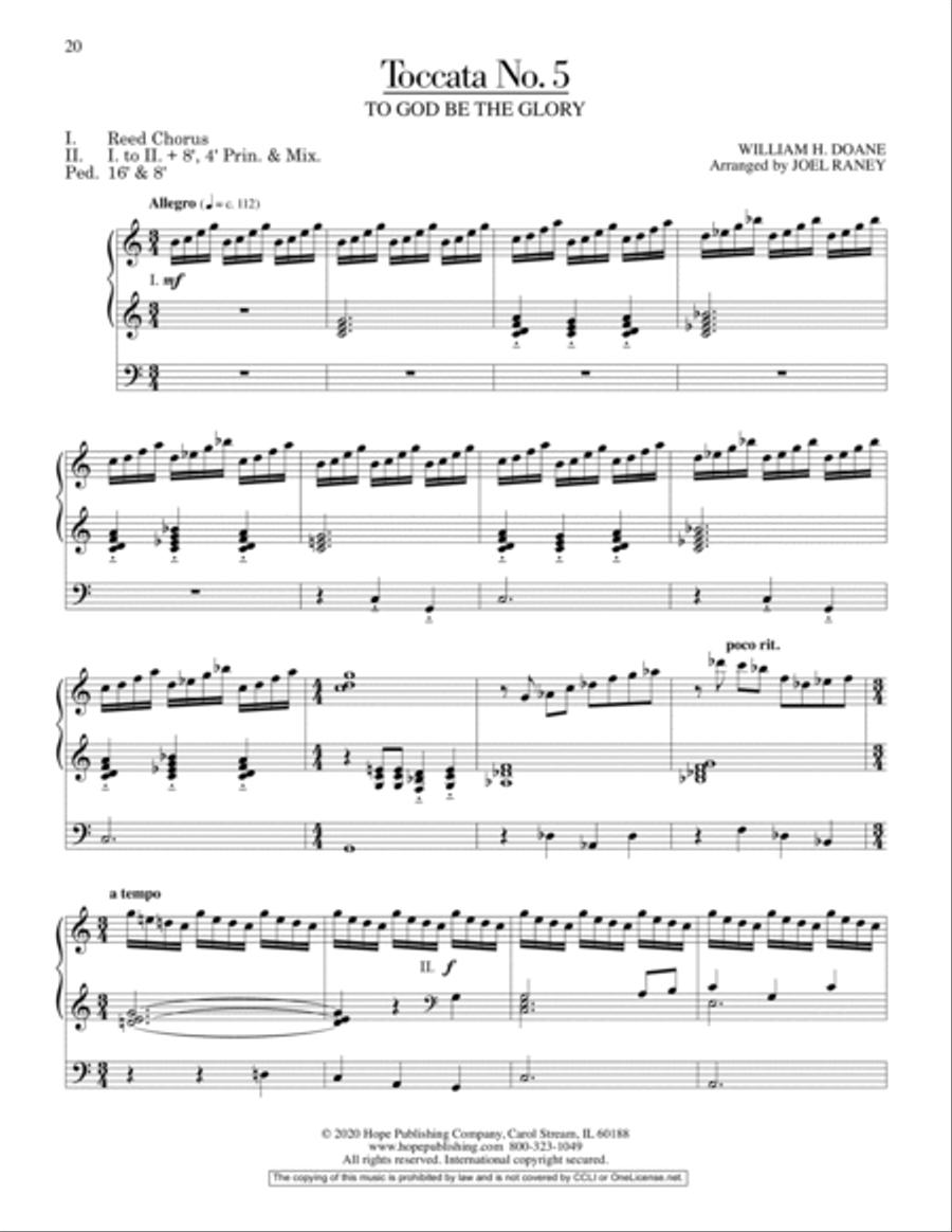 Ten Toccatas On Classic Hymn Tunes for Organ Organ Solo scores gallery preview page 7