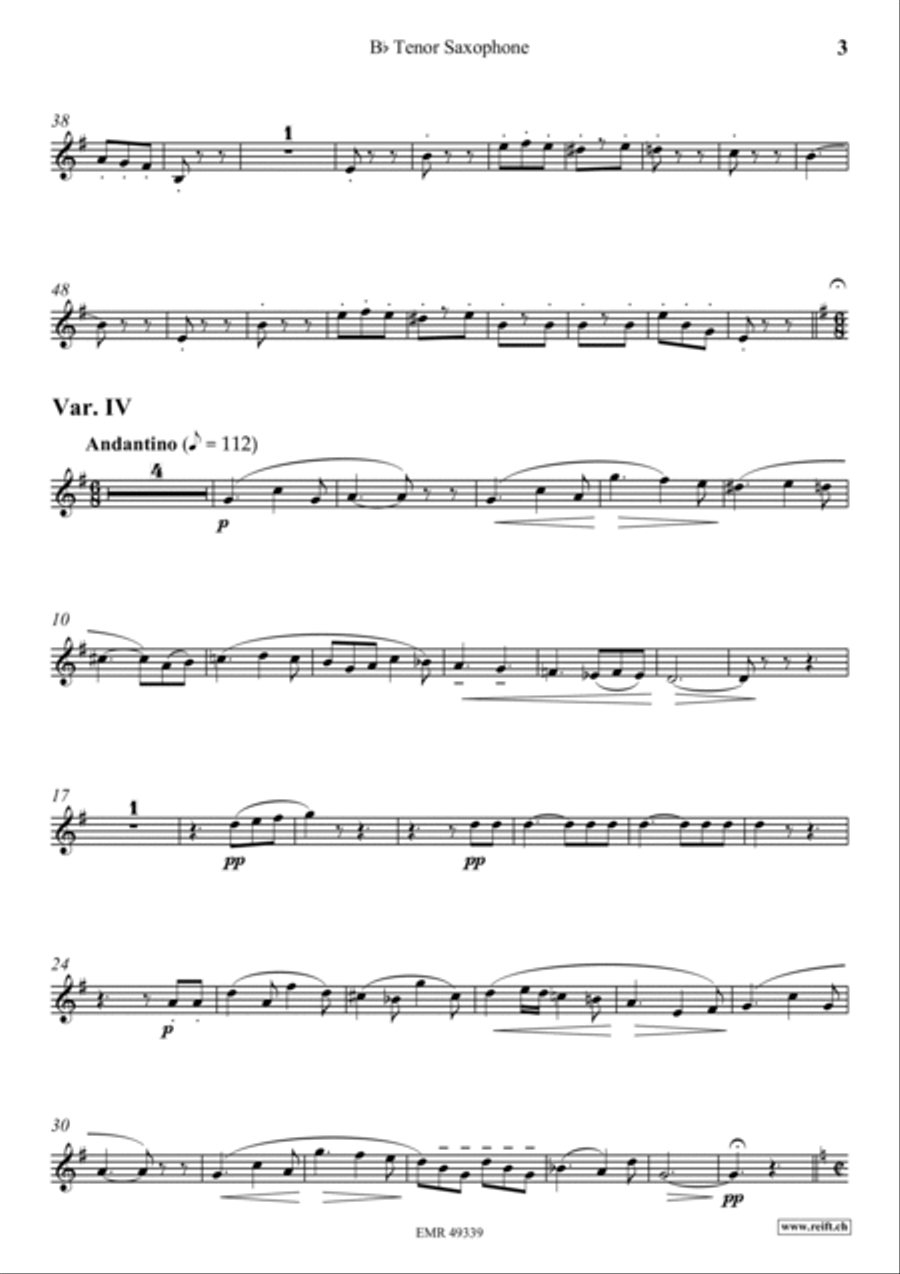 Zurcher Marsch Zurcher Marsch Tenor Saxophone scores gallery preview page 4