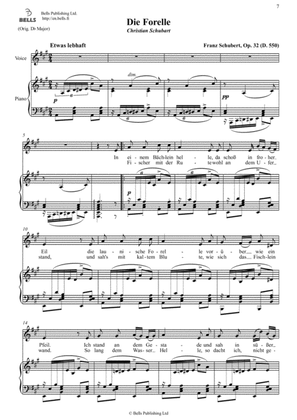 Die Forelle, Op. 32 (D. 550) (A Major)