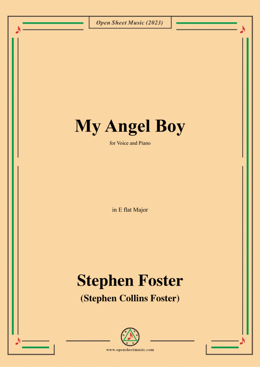 S. Foster-My Angel Boy,in E flat Major