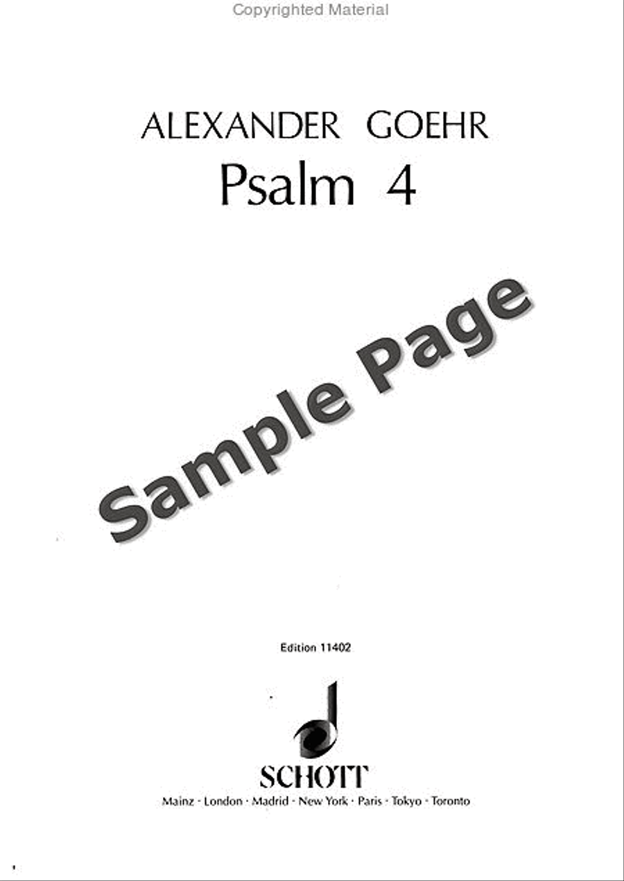 Psalm 4 Op. 38a Choir scores gallery preview page 2