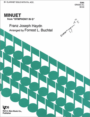 Book cover for Minuet From Militaire Symphony