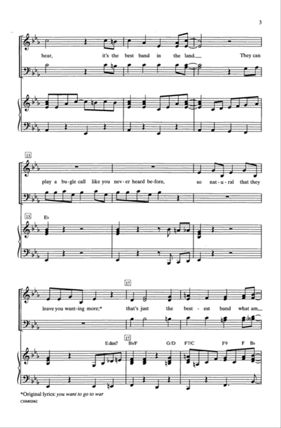 Alexander's Ragtime Band 4-Part scores gallery preview page 3