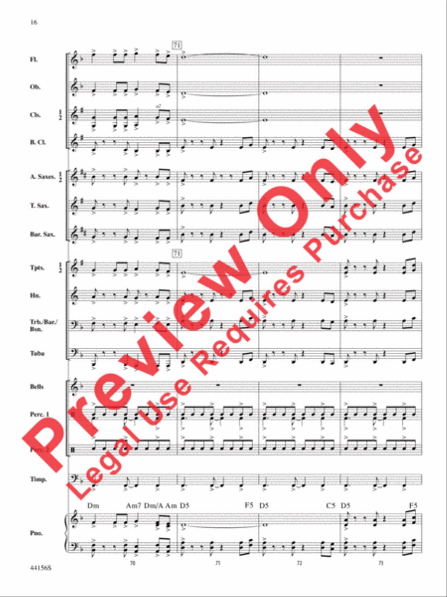 Holiday Celebrations Concert Band scores gallery preview page 16