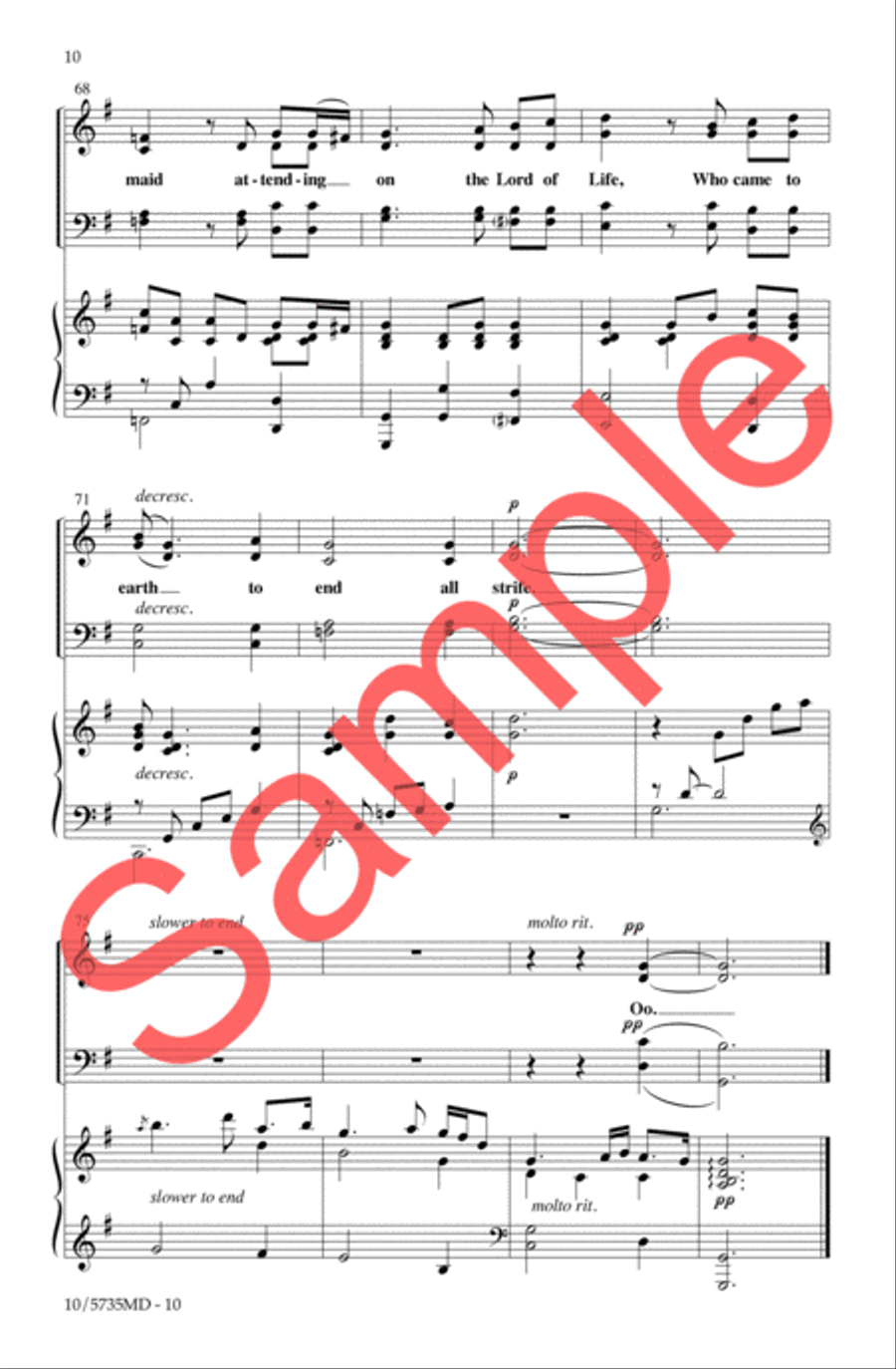 A Blessed Messiah Born A Blessed Messiah Born 4-Part scores gallery preview page 9