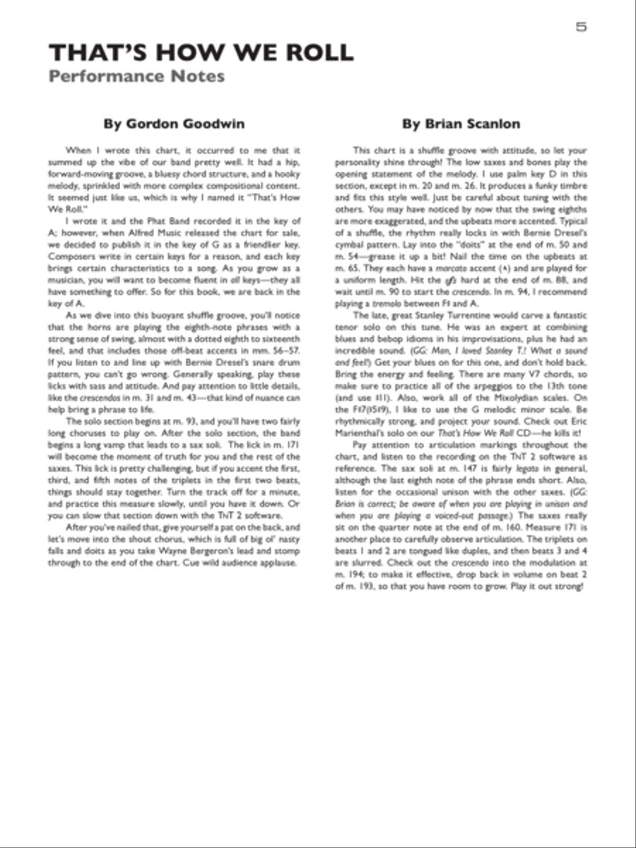 Gordon Goodwin's Big Phat Play Along, Volume 2 Tenor Saxophone scores gallery preview page 4