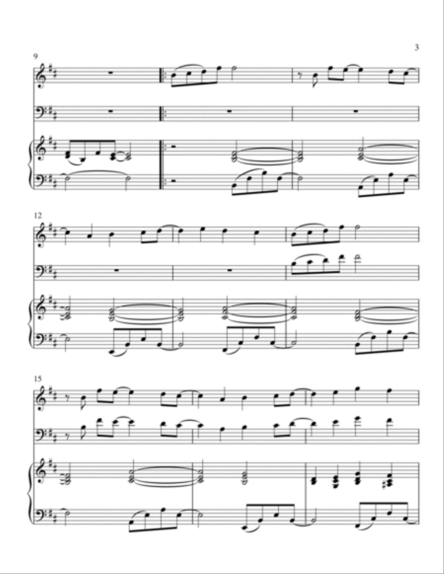 Mary, Did You Know? Small Ensemble scores gallery preview page 3