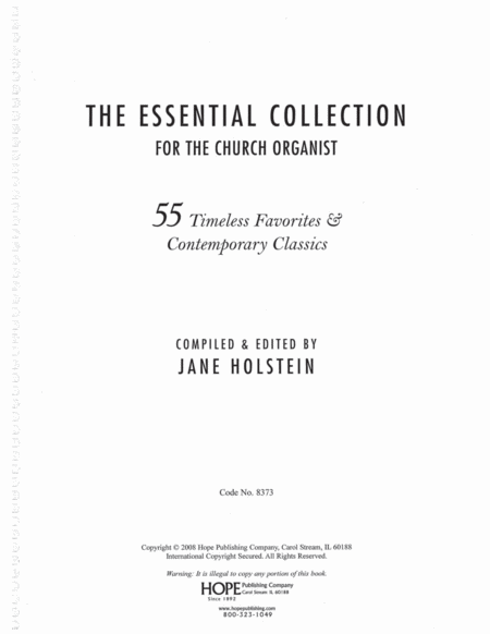 The Essential Collection For the Church Organist