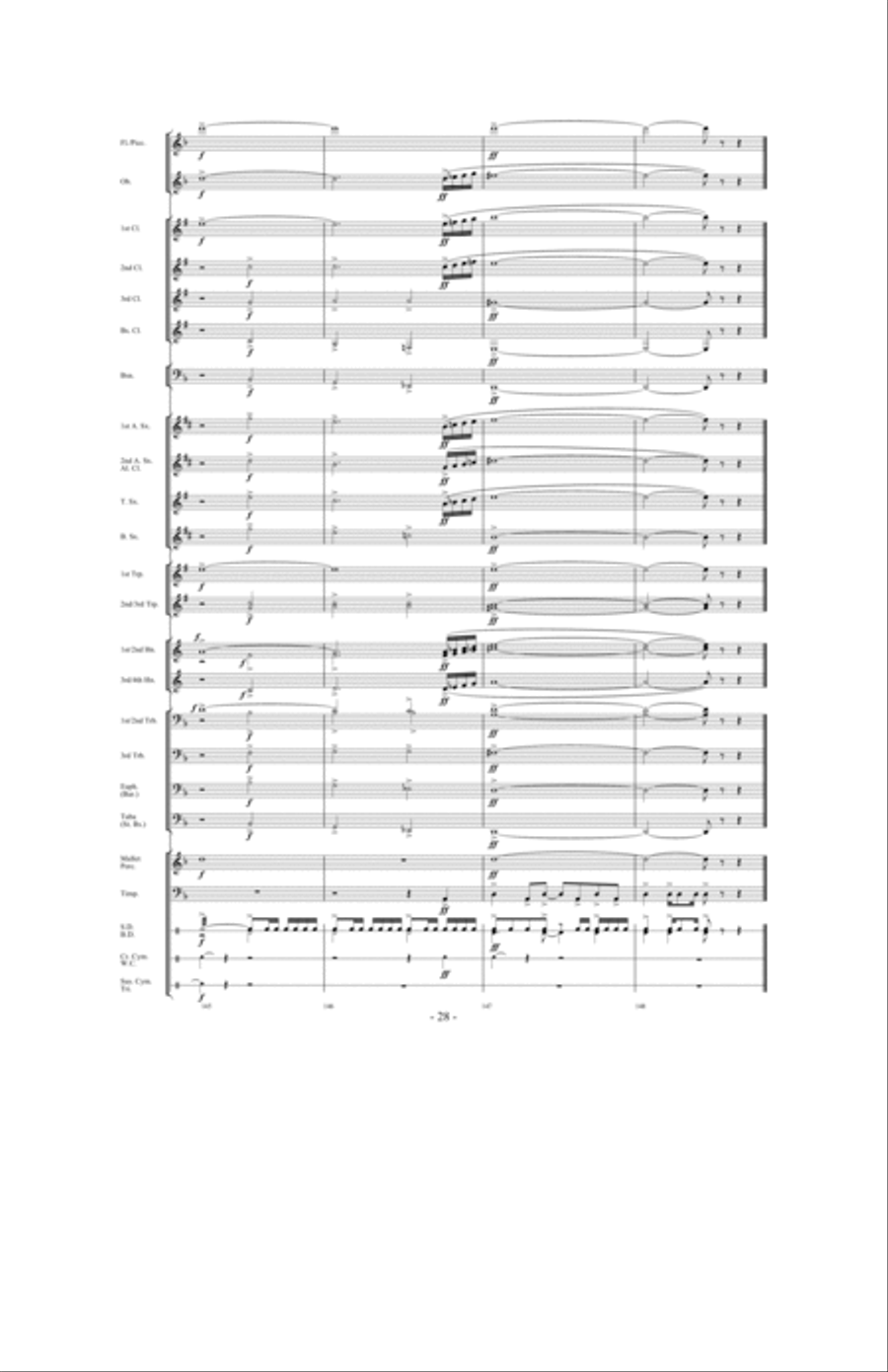 Canticle of the Saints Concert Band scores gallery preview page 27