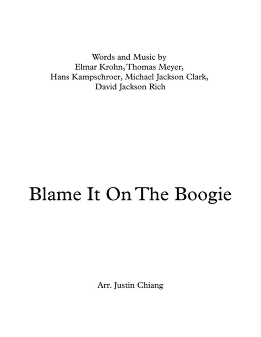 Blame It On The Boogie image number null