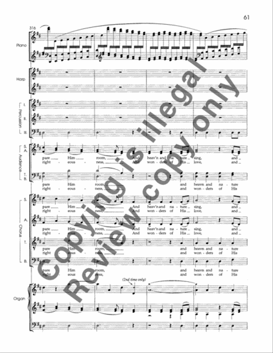 A Christmas Garland (SATB Keyboard/Percussion Version Score) 4-Part scores gallery preview page 6