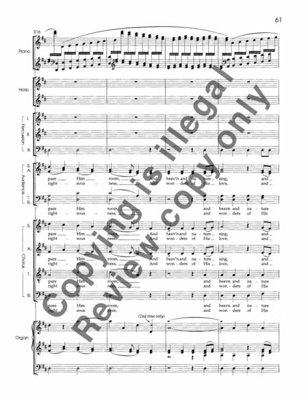 A Christmas Garland (SATB Keyboard/Percussion Version Score)