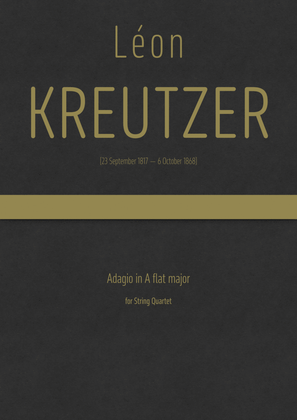 Kreutzer - Adagio in A flat major for String Quartet