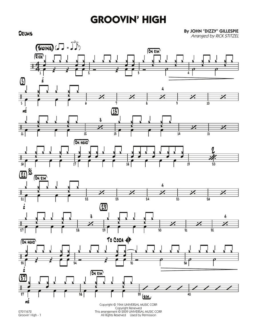 Groovin' High - Drums