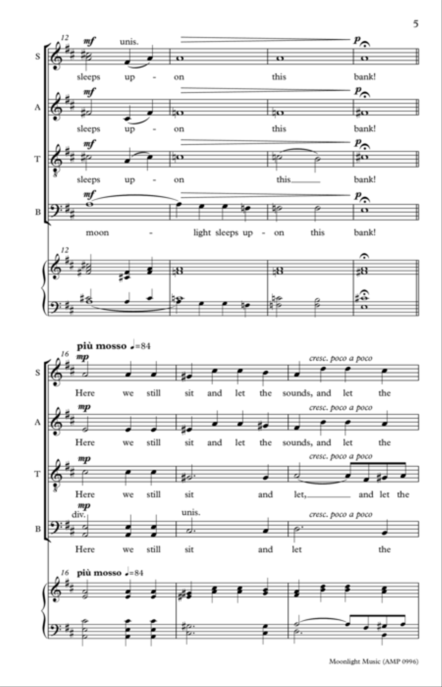 Moonlight Music Moonlight Music 4-Part scores gallery preview page 10