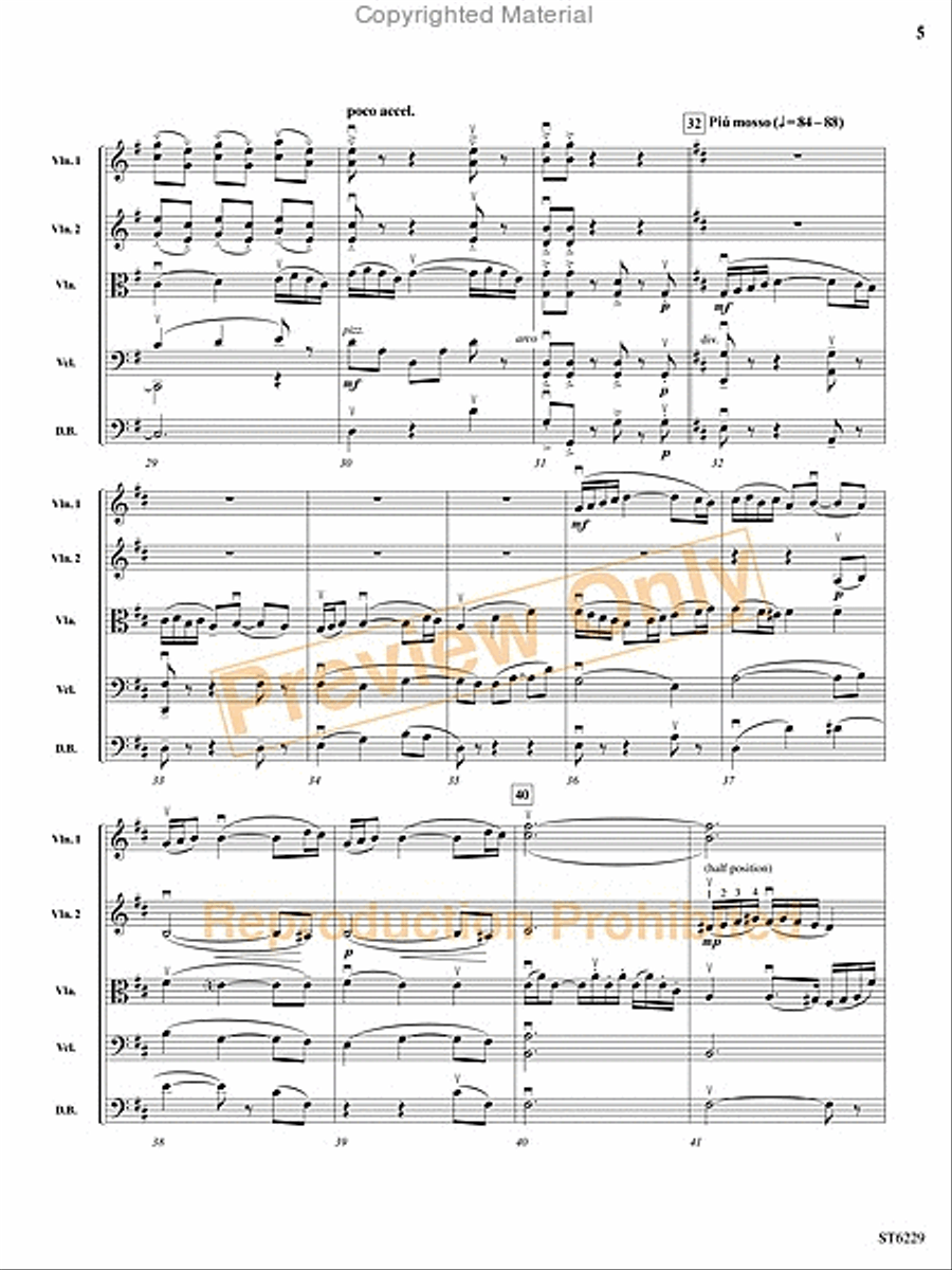 Minuet from Petite Suite String Orchestra scores gallery preview page 4