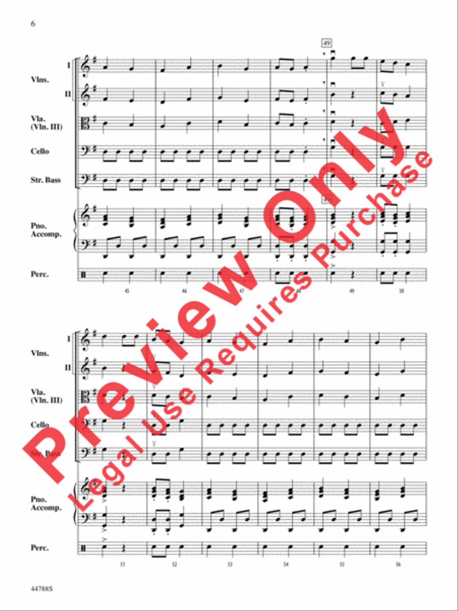 Russian Dance from The Nutcracker String Orchestra scores gallery preview page 14