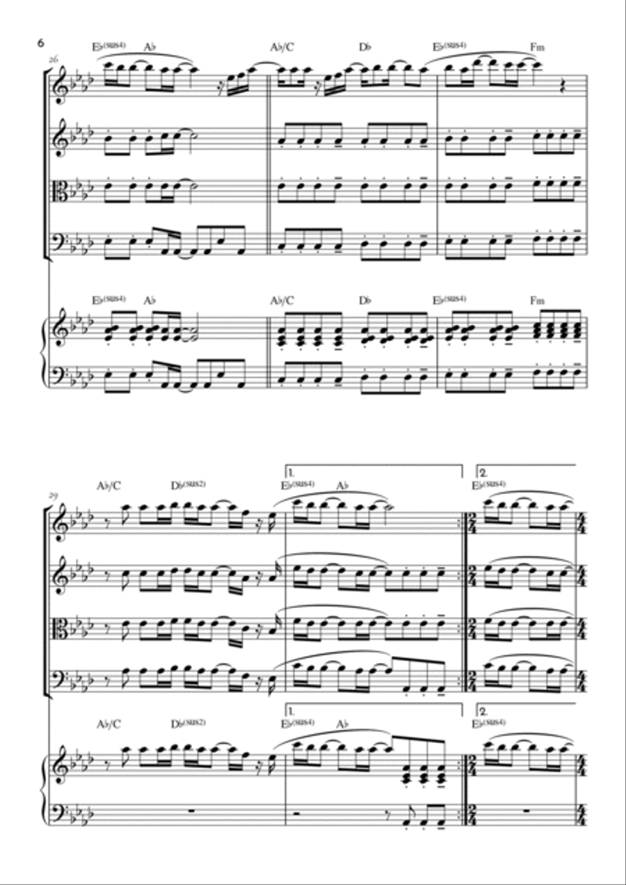 Goodness Of God Goodness Of God String Quartet scores gallery preview page 6