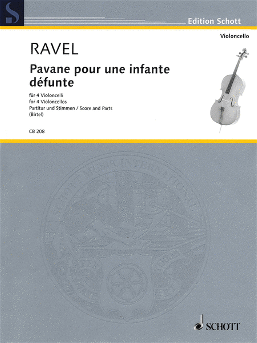 Pavane pour une infante défunte Cello scores gallery preview page 1