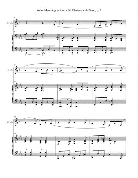 3 VICTORIOUS HYMNS (for Bb Clarinet and Piano with Score/Parts) image number null
