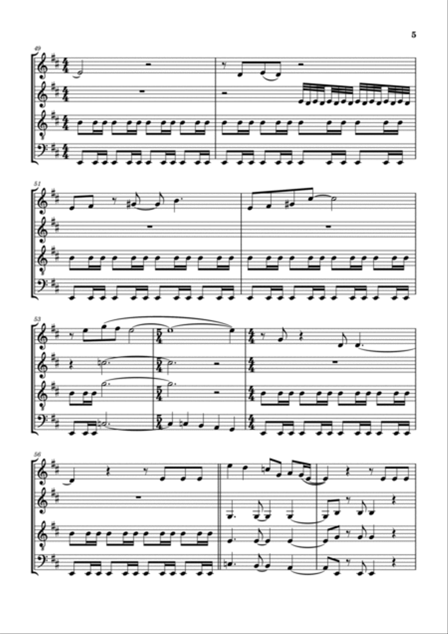 Barracuda Barracuda Saxophone Quartet scores gallery preview page 6