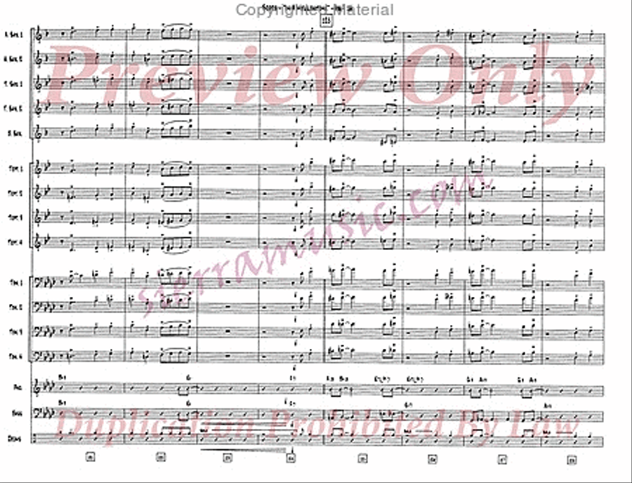 In A Mellow Tone Big Band scores gallery preview page 17