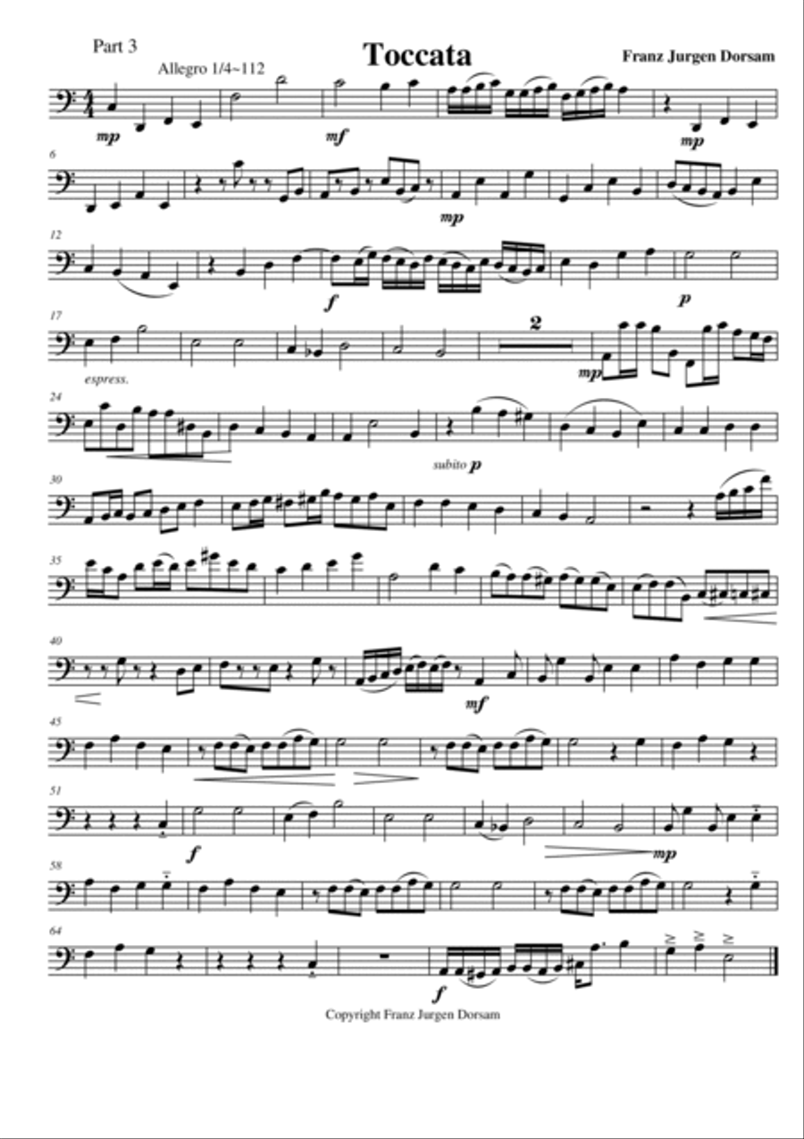 Bassoon Quartet in 3 movements Woodwind Quartet scores gallery preview page 6