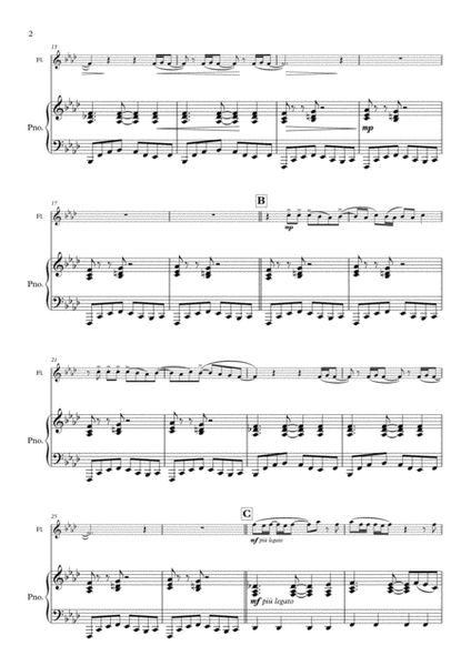 Billie Jean for arranged Flute and Piano image number null