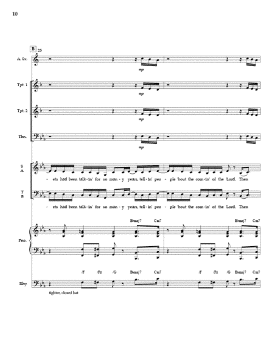 And Suddenly (SATB) Full Score and Parts 4-Part scores gallery preview page 9