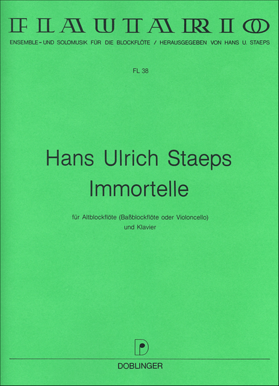 Immortelle Immortelle Piano scores gallery preview page 1