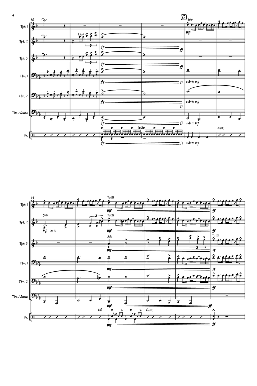 Wake Me Up Small Ensemble scores gallery preview page 4