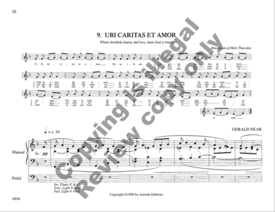 St. Augustine's Organbook Organ scores gallery preview page 10