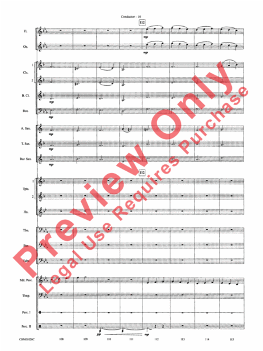 Harry Potter, Highlights from Concert Band scores gallery preview page 18