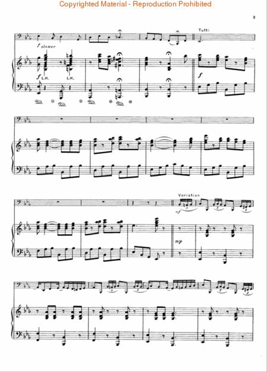 Carnival of Venice (Fantasia) Tuba scores gallery preview page 3