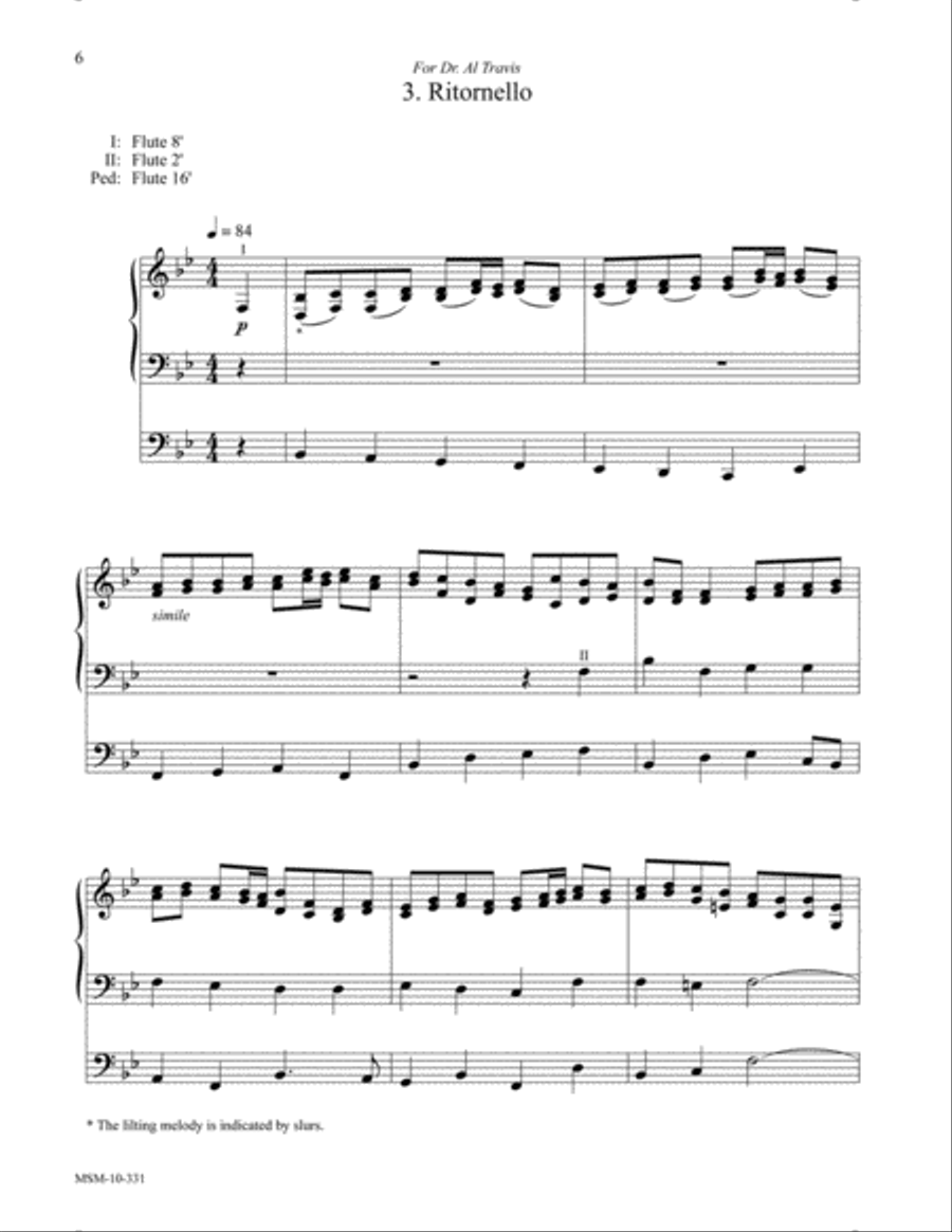 Partita on Winchester New Organ scores gallery preview page 5