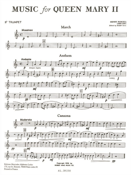 Music For Queen Mary 2 - Brass Quartet
