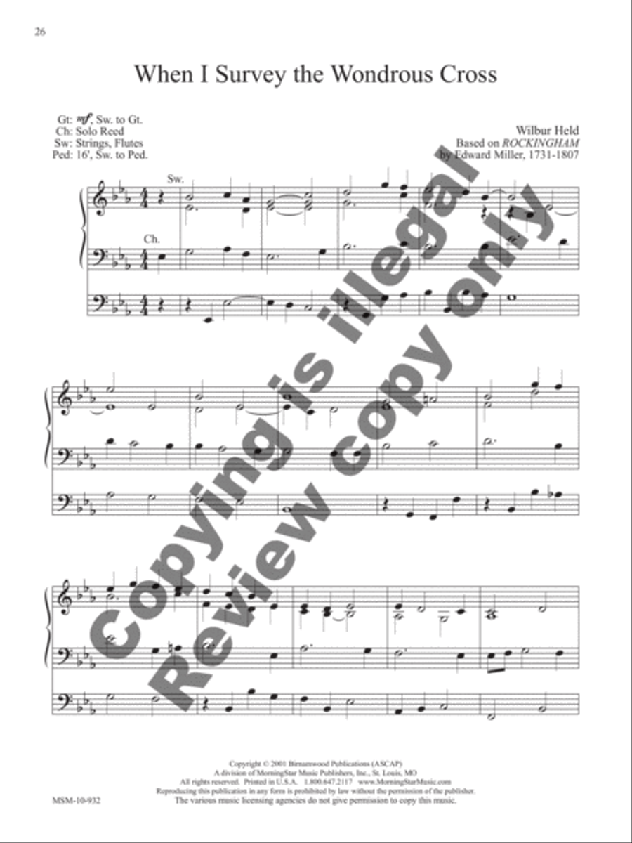 The Wilbur Held Organ Collection: A Centenary Edition Organ scores gallery preview page 11