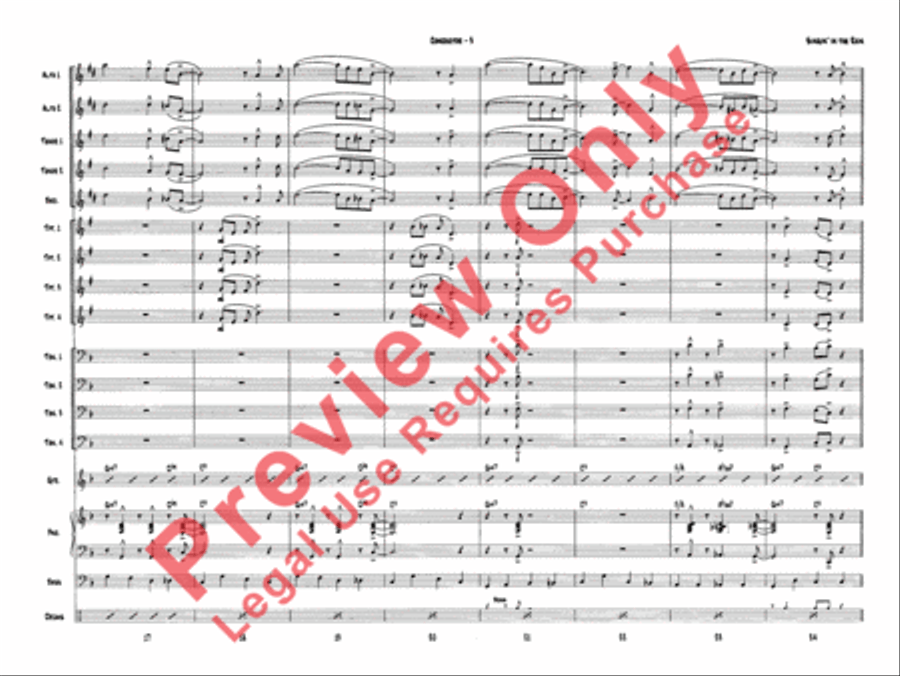 Singin' in the Rain Singin' in the Rain Jazz Ensemble scores gallery preview page 5