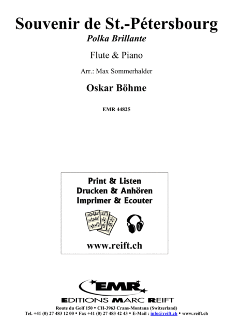 Souvenir de St.-Petersbourg Flute Solo scores gallery preview page 2