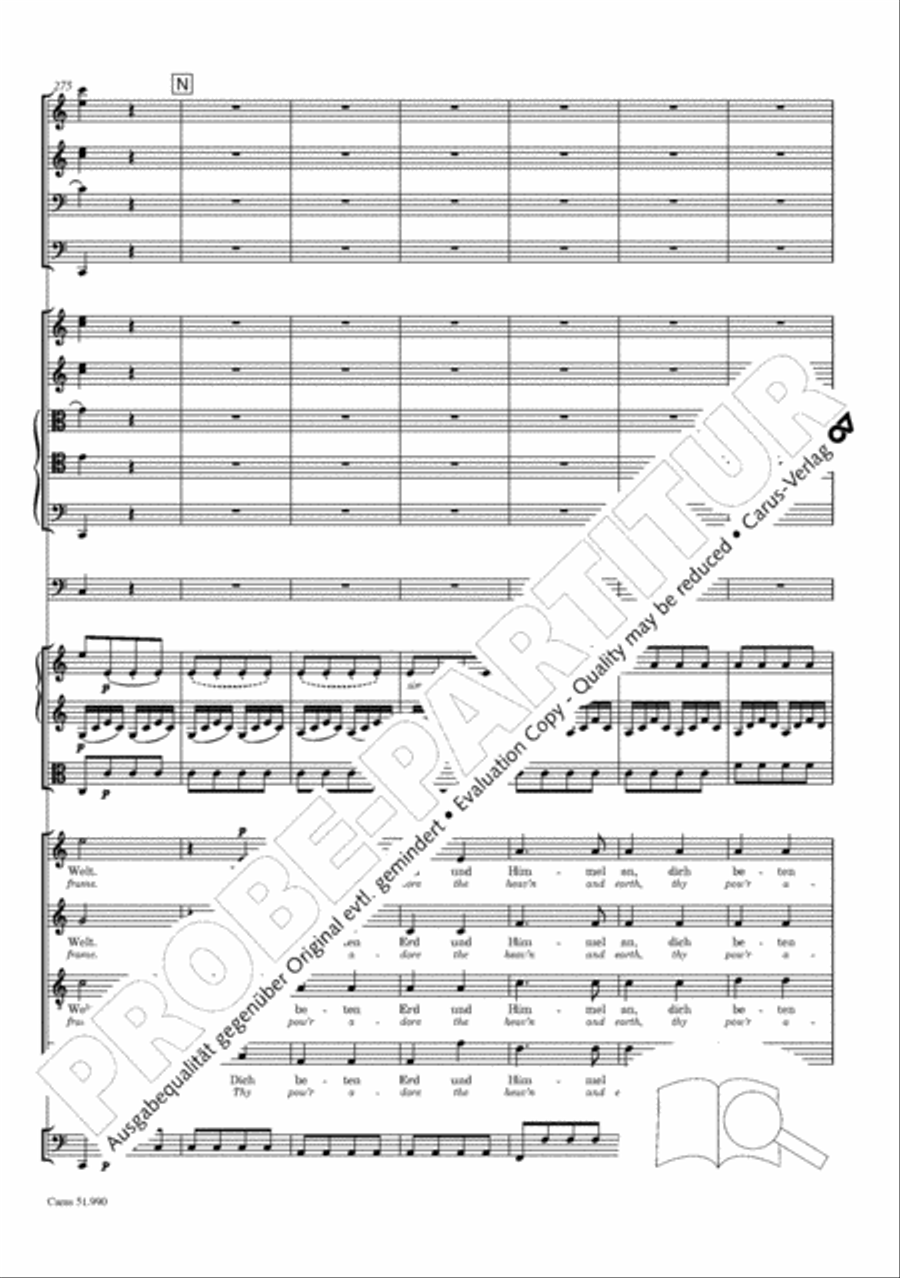 The Creation (Die Schopfung) 4-Part scores gallery preview page 285