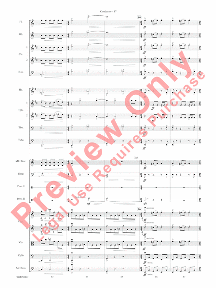 Battle of the Heroes (from Star Wars: Episode III Revenge of the Sith) Full Orchestra scores gallery preview page 20
